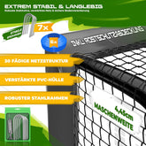 KESSER® Voetbaldoel - Stalen Frame - 180x120cm - Antraciet